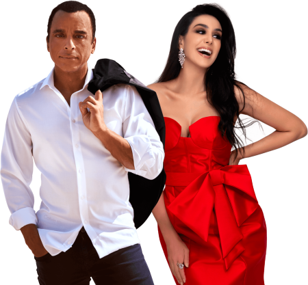 Jon Secada e Marina Elali